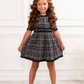 Class Act Black Tweed Puff Sleeve Dress