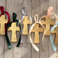 Cross ornaments: Lt pink