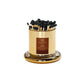 Match Holder Jar with Gold/Smoked Base: Gold