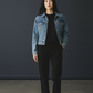 Love Birds Cropped Jeans Jacket