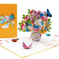 3D Pop-Out Flower Basket & Butterfly Card