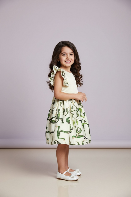 Green Trchnagir kids Dress