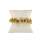 Blue & Gold Nalu Handmade Crochet Bracelet