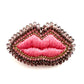 Lip Brooch Summer Brooch Pin: Red