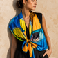 Electric Bloom Art Scarf