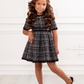 Class Act Black Tweed Puff Sleeve Dress