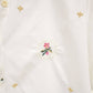 Cotton shirt with floral embroidery FIT4762533: White