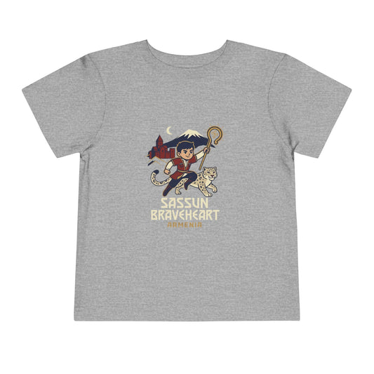 Sassun Braveheart Armenia Toddler Tee - Armenian Heritage Design