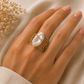 Baroque Freshwater Pearl Woven Ring