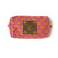 Upcycled Travel Pouch: Light pink