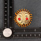 Enamel Funny Sun Brooch