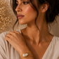Baroque Freshwater Pearl Woven Cuff Bracelet