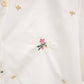 Cotton shirt with floral embroidery FIT4762533: White
