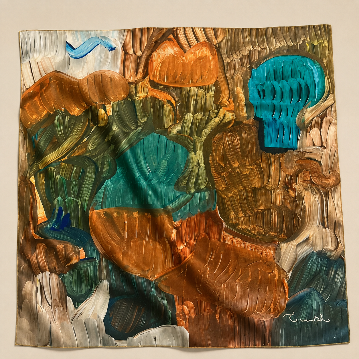 Bohemian Mosaic Art Scarf