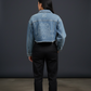 Love Birds Cropped Jeans Jacket
