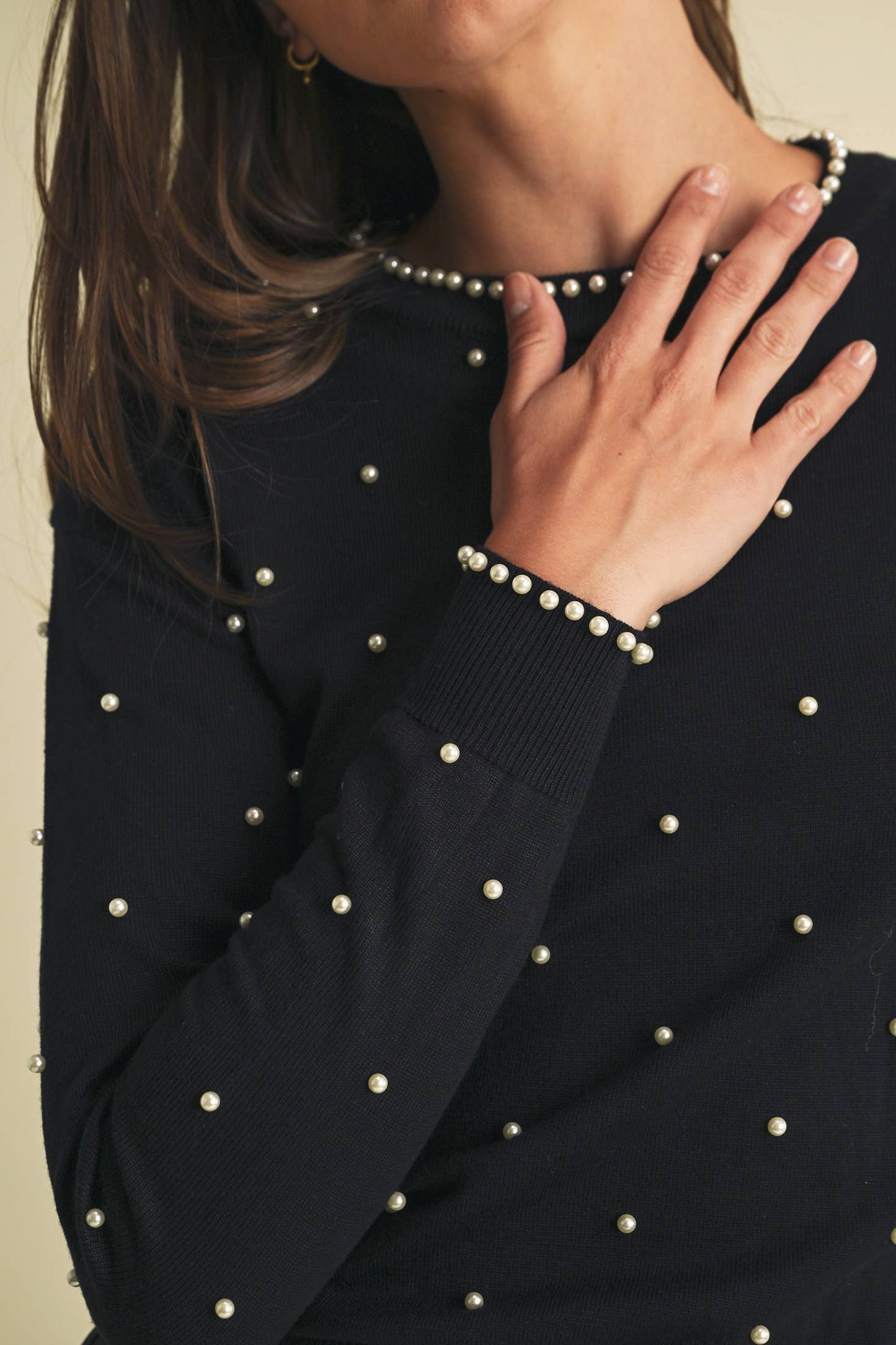 Pearl embellished Sweater