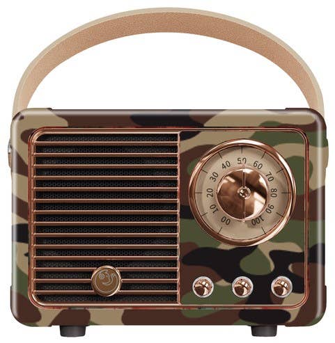 Camo Print Vintage Speaker