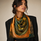 Golden Eclipse Art Scarf