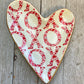 Easter & Valentines Ceramic Heart Dish: Hearts & Stripes