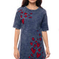 2605 Heart Embroidered Denim