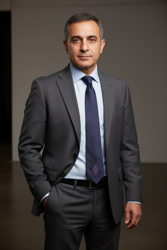 Single Rug Design Silk Neck tie