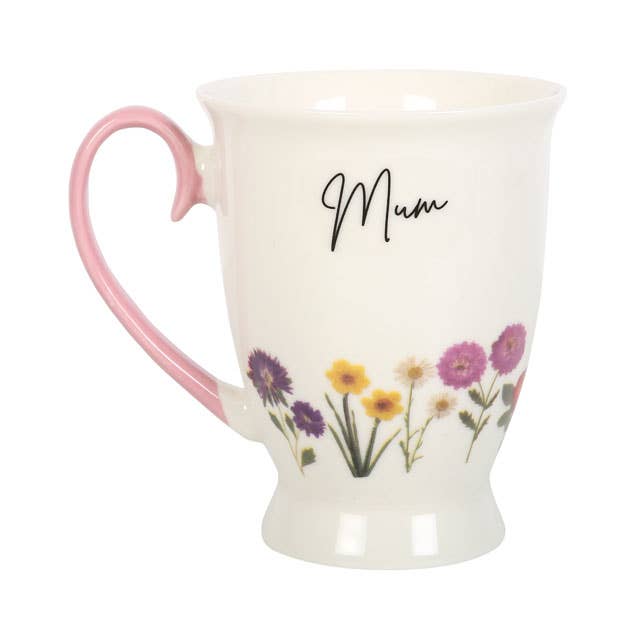 Mum Wildflower Pedestal Mother's Day Mug