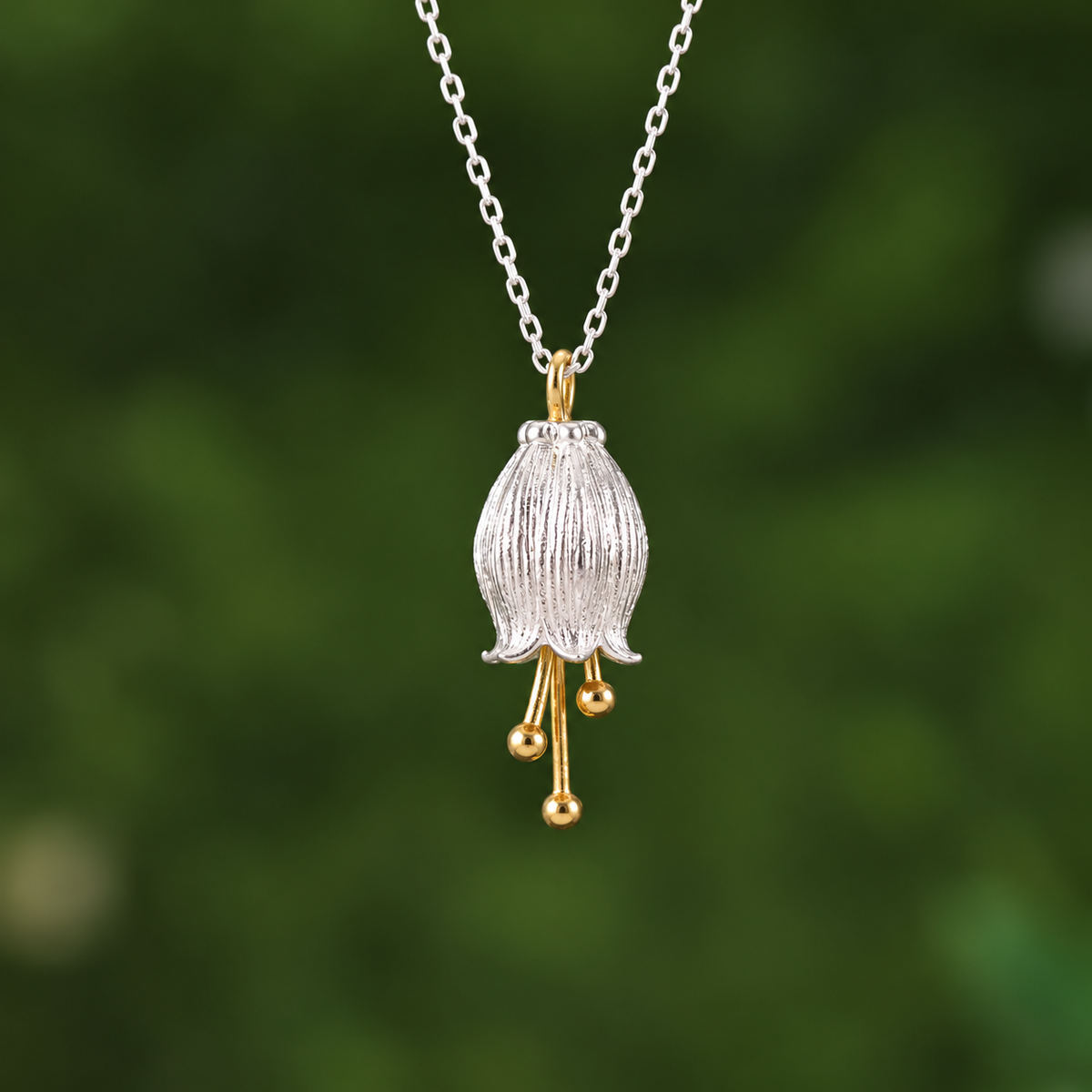 Lily Drop Pendant Necklace