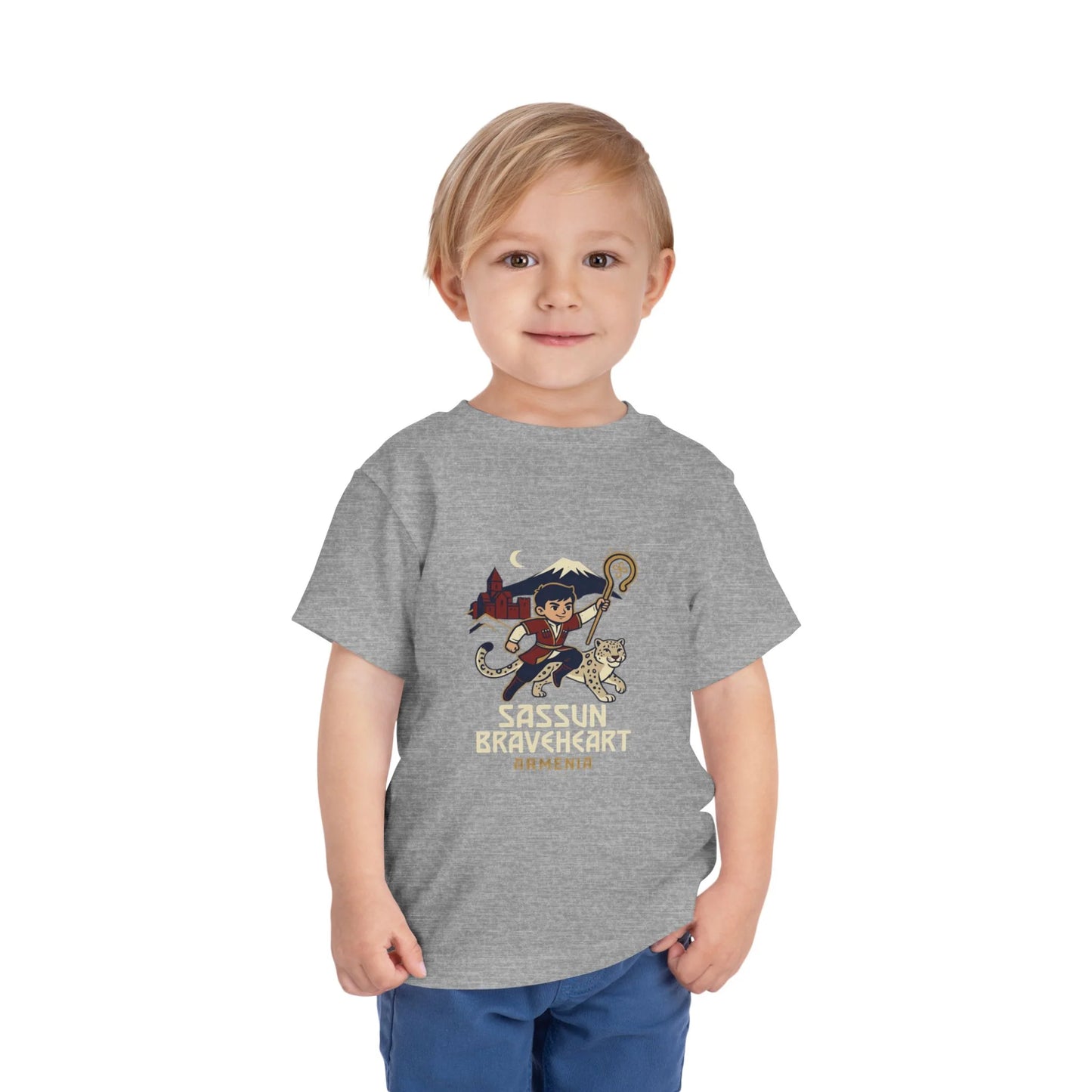 Sassun Braveheart Armenia Toddler Tee - Armenian Heritage Design