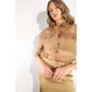 SHEER LONG SHIRTS AND SATIN LONG SKIRTS SET: BRONZE GOLD