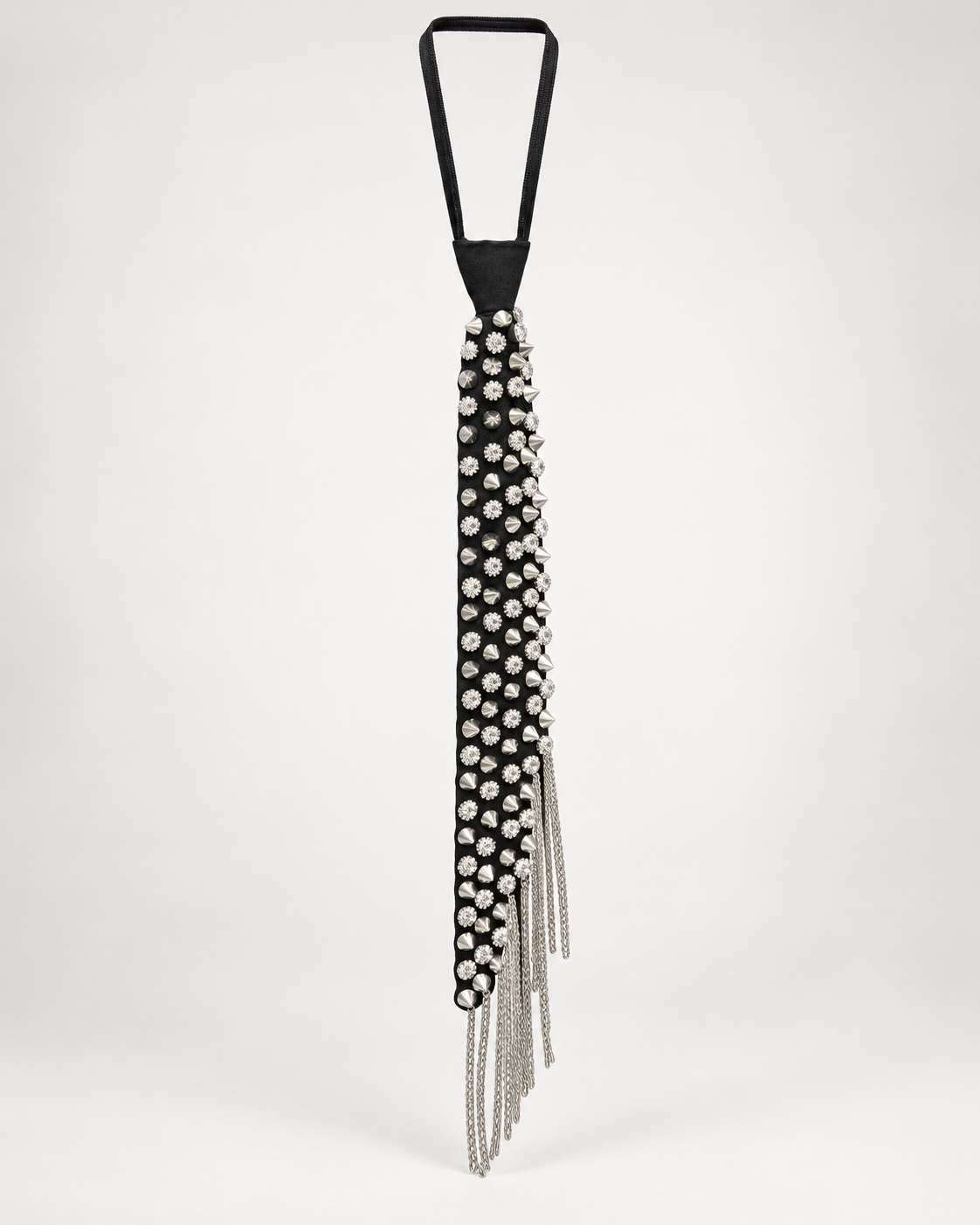 Embellished Fringe Statement Tie