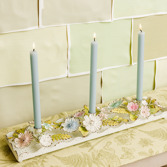 Dainty Hydrangea Taper Candle Holder