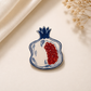 Hidden Seeds Pomegranate Ceramic Brooch