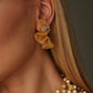 All Gold Rio Hoops Handmade Crochet Earrings