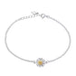 Silver and Gold Daisy Necklace