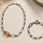 Champagne Crystal Link Necklace