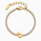 Armenian Initials Tennis Bracelets in Gold