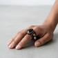 Black Oval Stone Ring