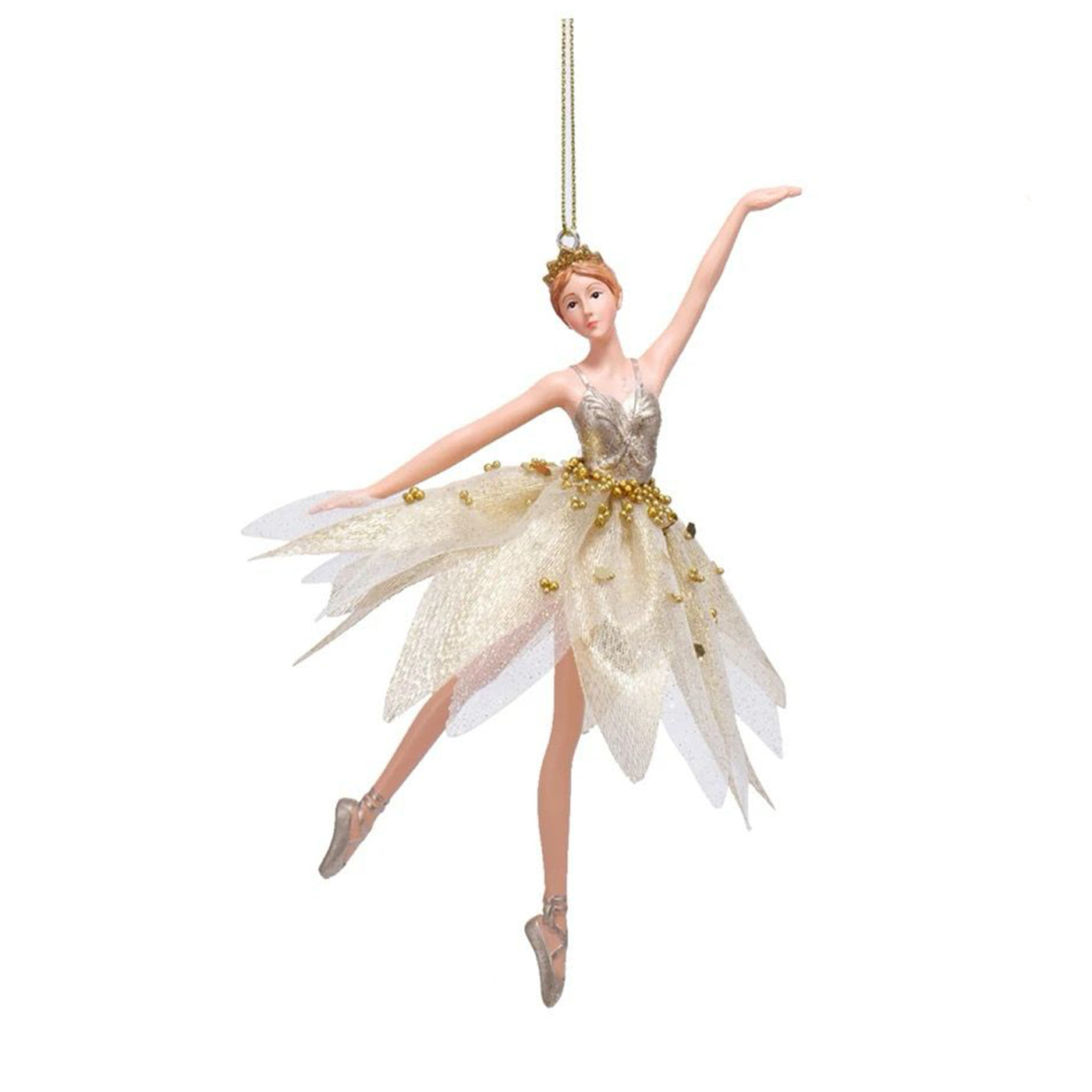 Gold Girl Ballerina Ornament