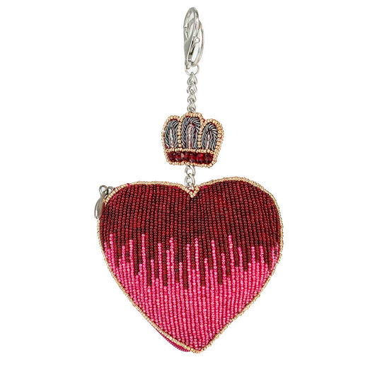 Have a Heart Beaded Coin Purse or Key Fob