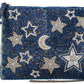 Super Nova Blue Celestial Stars & Moon Beaded Crossbody Mini