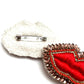 Lip Brooch Summer Brooch Pin: Red