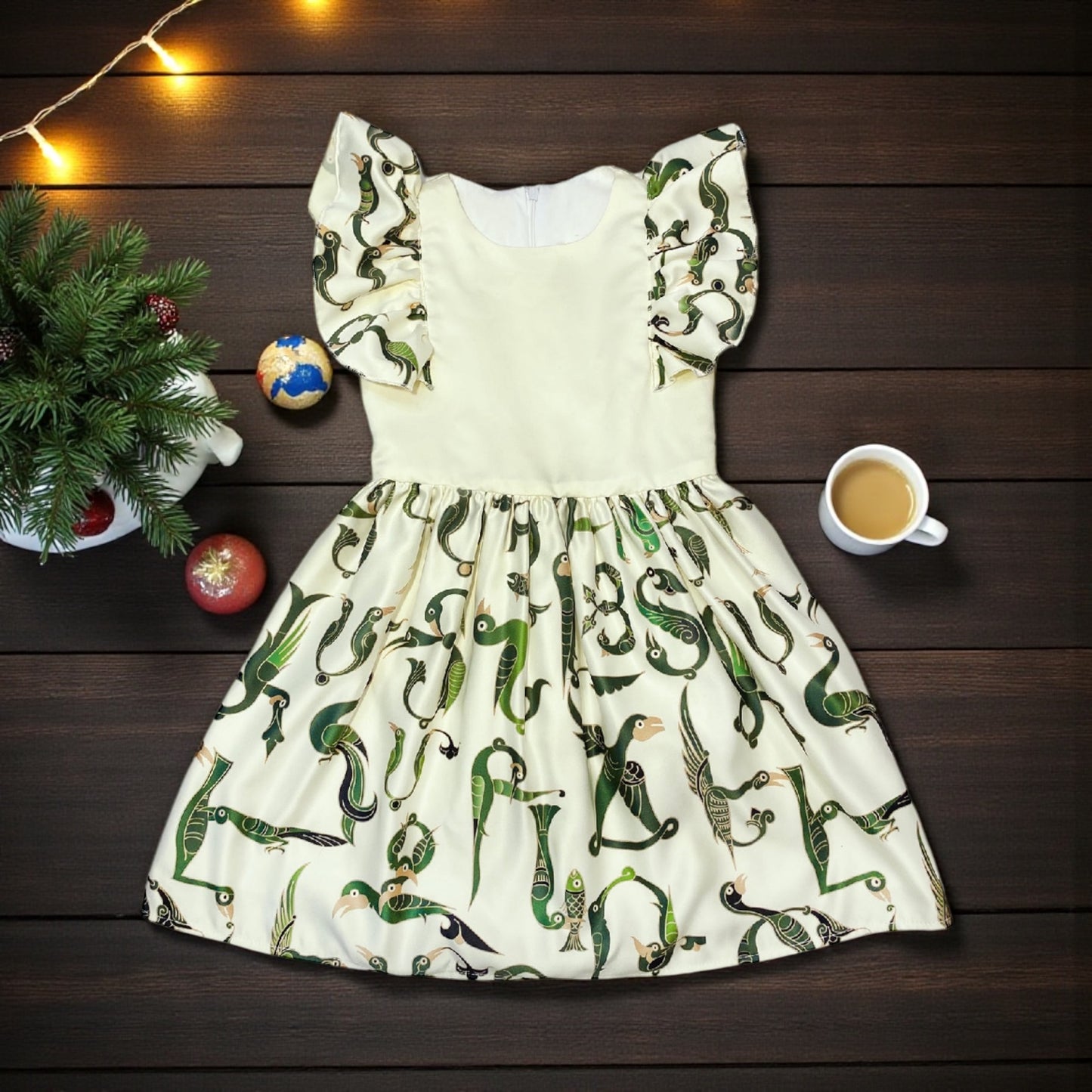 Green Trchnagir kids Dress