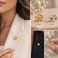Petal Bloom Two-Tone Flower Pin