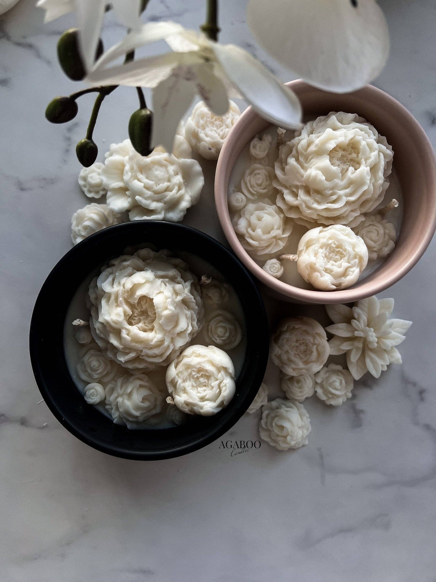 Handmade Black Ceramic Jar Candle