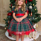 Holly Jolly Hi-Lo Plaid Holiday Dress