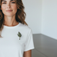 Pearl Olive Leaf Botanical Brooch Pin