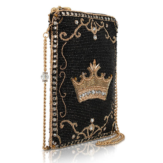 Royalty Gold Crown Mini Crossbody Handbag
