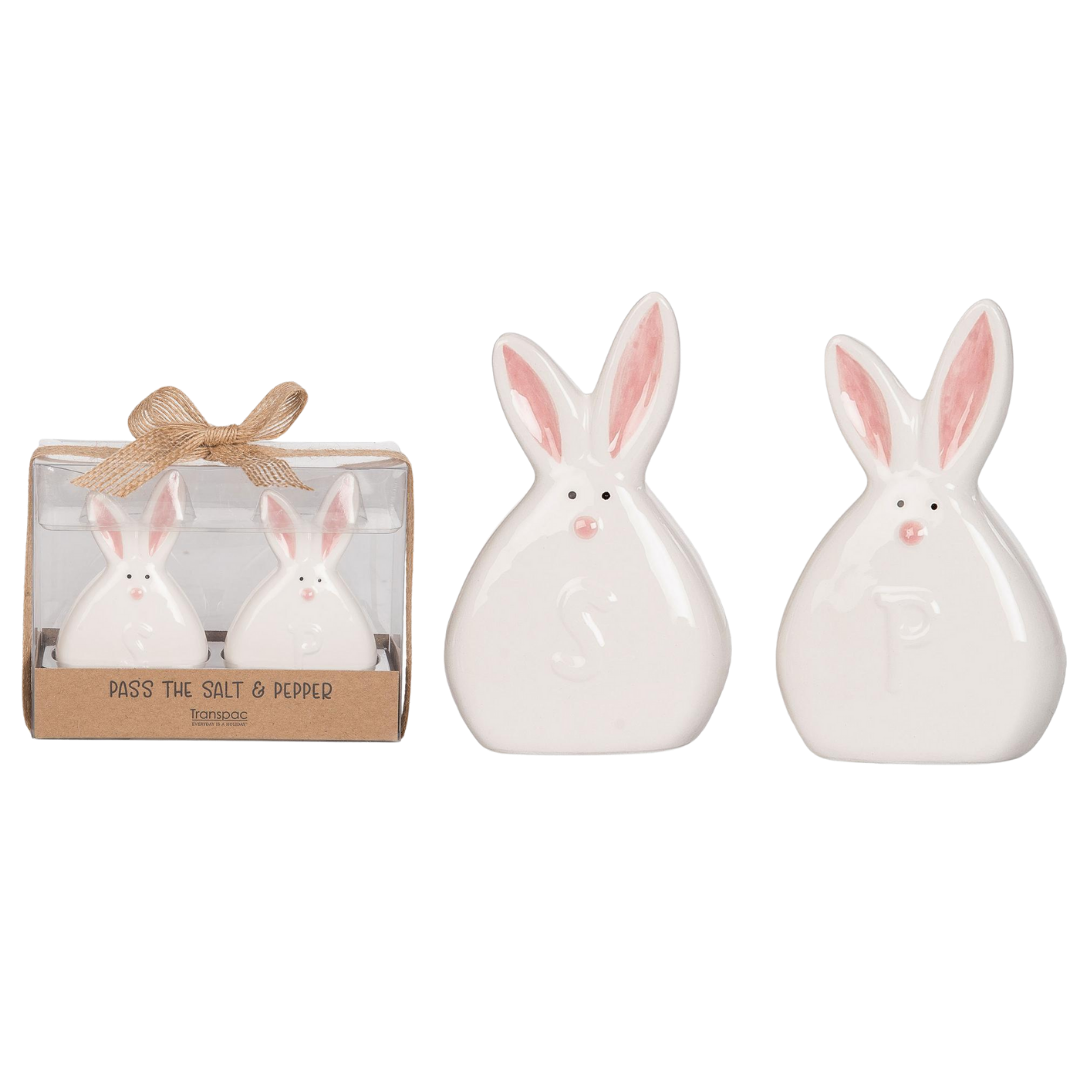 Transpac Dol Easter Bunny Tail S/P S/2 Easter Home Décor