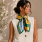 Golden Garden Art Scarf