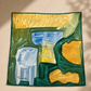 Golden Garden Art Scarf